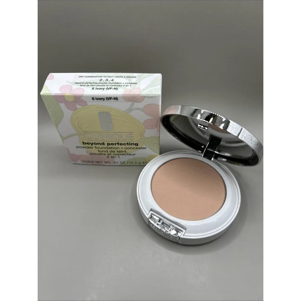 Clinique Beyond Perfecting Powder Foundation + Concealer 6 Ivory (VF-N) .51oz